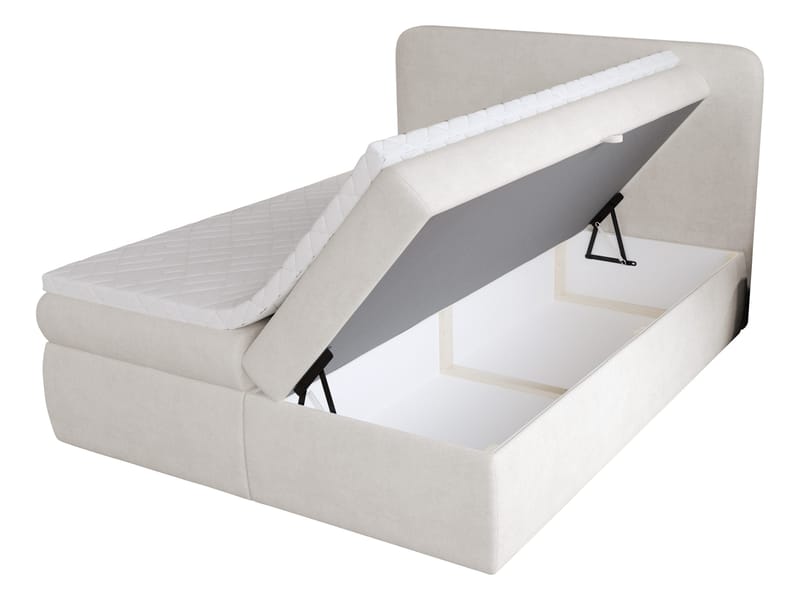 Thyrelis Sängpaket Kontinentalsäng 160x200 cm med Lyftförvaring - Ljusgrå - Möbler - Sovrum - Sängar - Kontinentalsängar