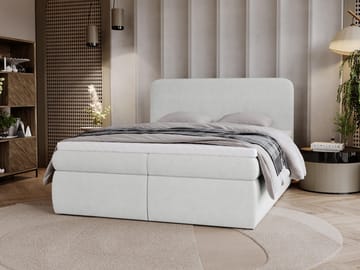 Thyrelis Sängpaket Kontinentalsäng 180x200 cm med Lyftförvaring - Ljusgrå - Möbler - Sovrum - Sängar - Kontinentalsängar
