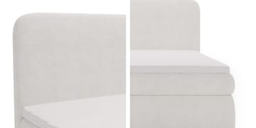 Thyrelis Sängpaket Kontinentalsäng 180x200 cm med Lyftförvaring - Ljusgrå - Möbler - Sovrum - Sängar - Kontinentalsängar