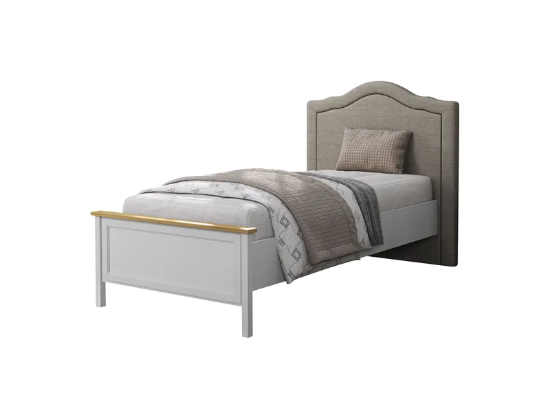 Tolina Sängram 100x200 cm, Crème, ek, grå