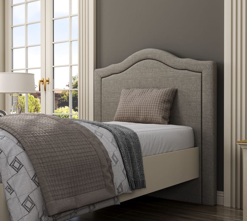 Tolina Sängram 100x200 cm - Crème, ek, grå - Möbler - Sovrum - Sängar - Sängar med förvaring