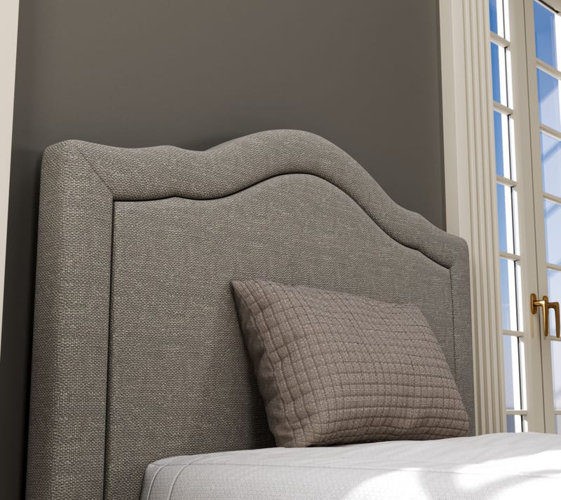 Tolina Sängram 100x200 cm - Crème, ek, grå - Möbler - Sovrum - Sängar - Sängar med förvaring