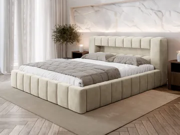 Ulvik Sängram med förvaring 180x200 cm - beige - Möbler - Sovrum - Sängram & sängstomme