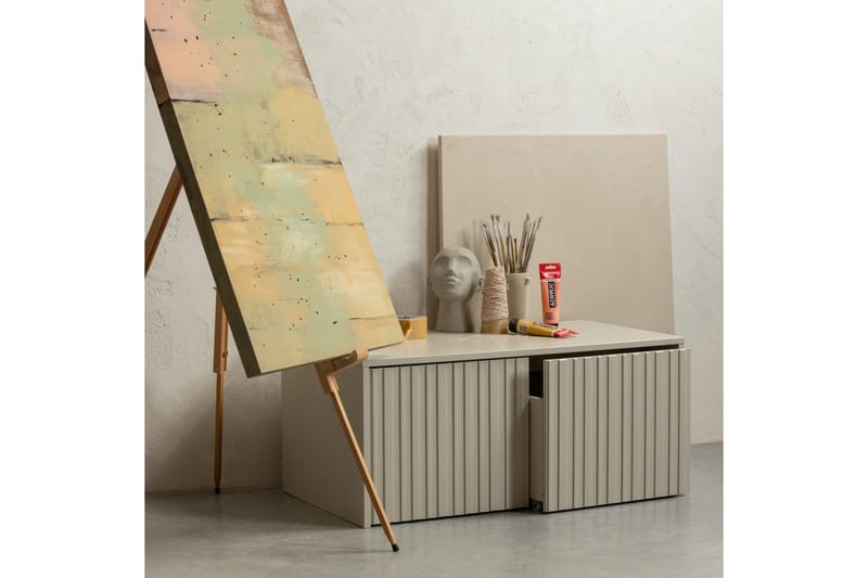 Våningsbänk Ny Gravure - Beige - Möbler - Vardagsrum - Stolar & sittmöbler - Sittbänk