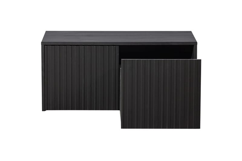 Våningsbänk Ny Gravure - Svart, Tall - Möbler - Vardagsrum - Stolar & sittmöbler - Sittbänk