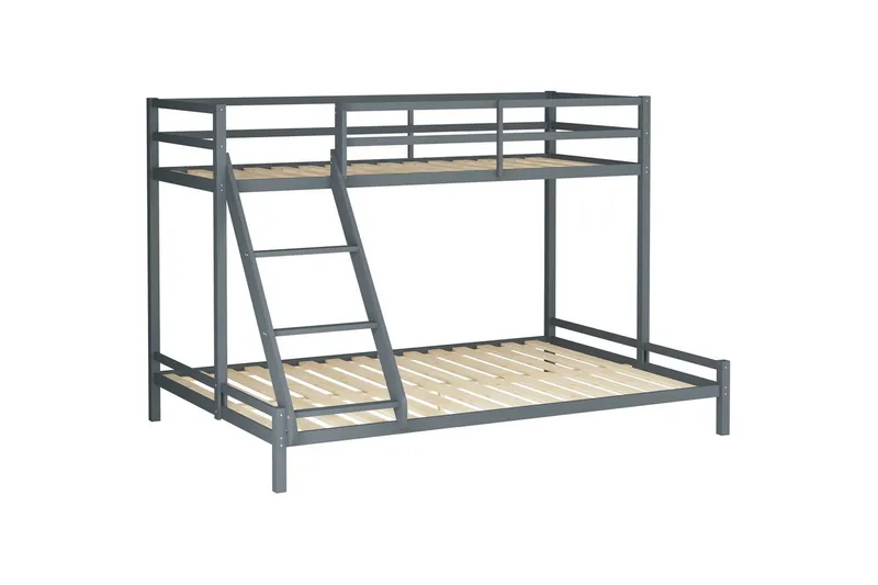 Våningssäng Alpi 280x142x143 cm, Grå, 280x142x143 cm, Grå