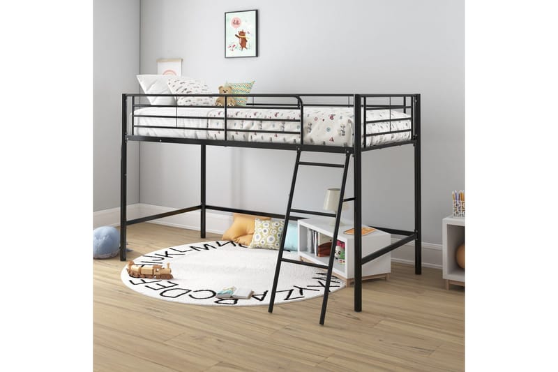 Våningssäng Jodie Svart - Svart - Möbler - Sovrum - Sängar - Våningssängar & loftsängar