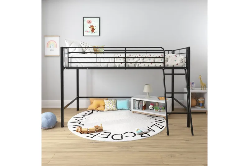 Våningssäng Jodie Svart - Svart - Möbler - Sovrum - Sängar - Våningssängar & loftsängar