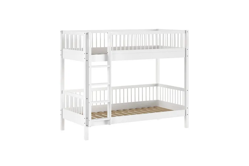 Våningssäng med låda och säkerhetsräcke Forrest Bok - Bok - Möbler - Sovrum - Sängar - Våningssängar & loftsängar
