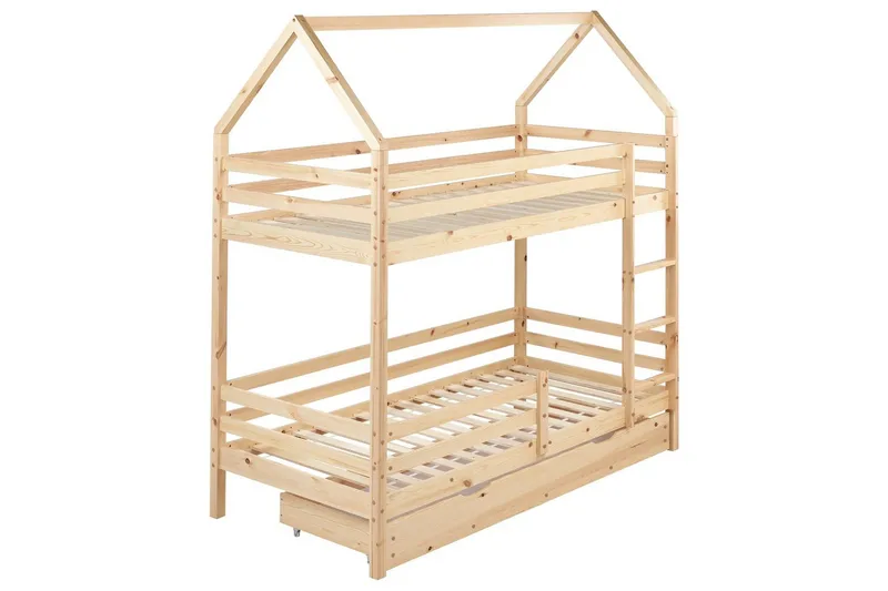 Våningssäng med lådor Girgols - Brun - Möbler - Sovrum - Sängar - Våningssängar & loftsängar