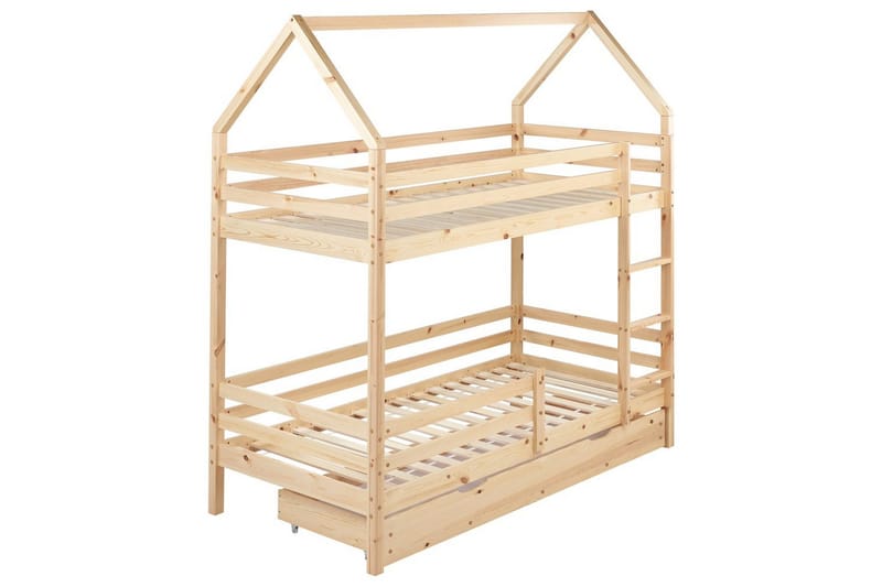 Våningssäng med lådor Girgols - Brun - Möbler - Sovrum - Sängar - Våningssängar & loftsängar