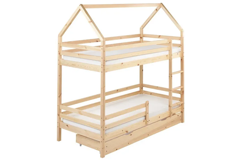 Våningssäng med lådor Girgols - Brun - Möbler - Sovrum - Sängar - Våningssängar & loftsängar