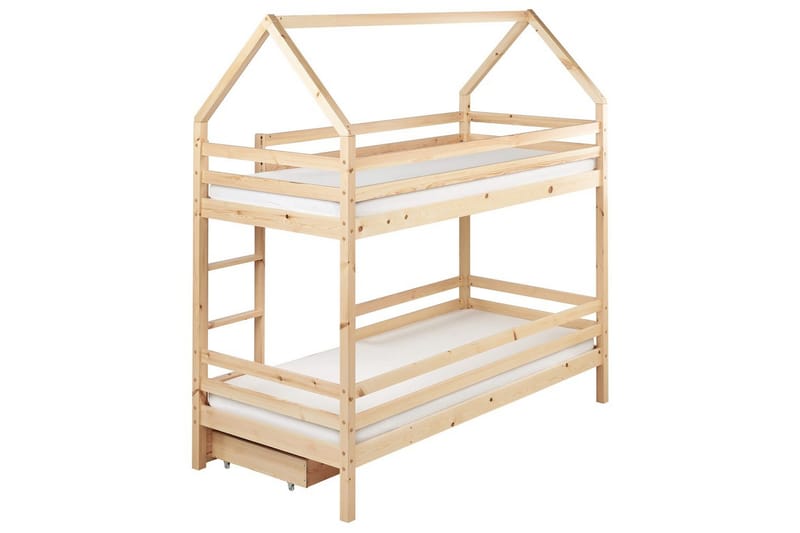 Våningssäng med lådor Girgols - Brun - Möbler - Sovrum - Sängar - Våningssängar & loftsängar