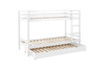 Våningssäng med två liggplatser Loft24 Våningssäng Alpi 208x103x143 cm, Vit Vit - Möbler - Sovrum - Sängar - Våningssängar & loftsängar