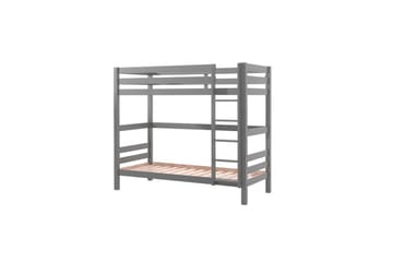 Våningssäng med undersäng Pino Grå, 180 cm - Grå, 180 cm - Möbler - Sovrum - Sängar - Våningssängar & loftsängar