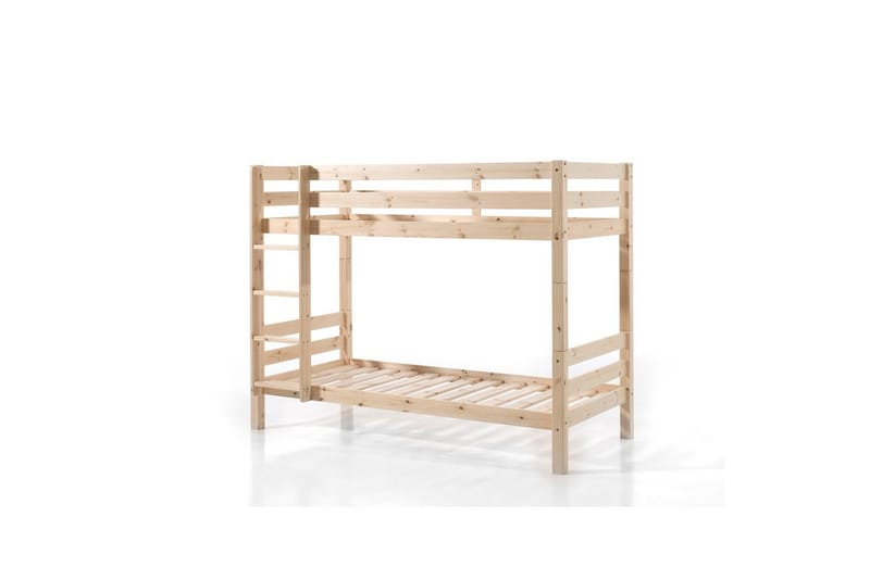Våningssäng med undersäng Pino Naturlig, 160 cm - Naturlig, 160 cm - Möbler - Sovrum - Sängar - Våningssängar & loftsängar