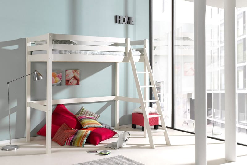 Pirue Loftsäng 90x200 - Vit - Möbler - Sovrum - Sängar - Våningssängar & loftsängar