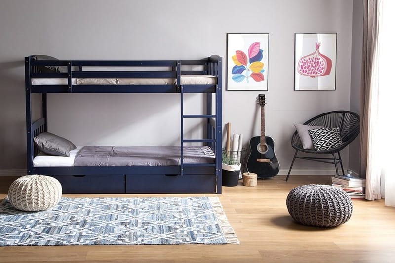 Revin Våningssäng 90|200 cm - Blå - Möbler - Sovrum - Sängar - Våningssängar & loftsängar