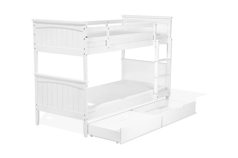 SEMALLE Våningssäng 90x200 cm med Förvaring Vit - Möbler - Sovrum - Sängar - Våningssängar & loftsängar