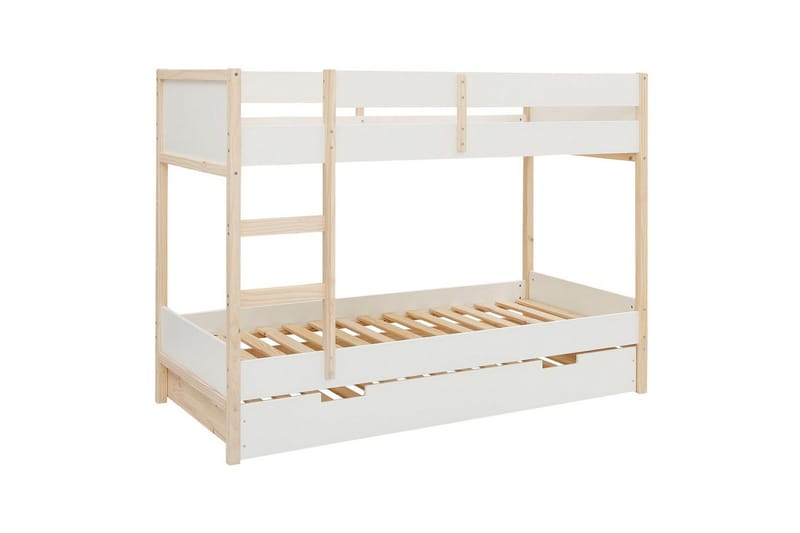 Våningssäng Square Line Vit, 150x205x96 cm - Vit, 150x205x96 cm - Möbler - Sovrum - Sängar - Våningssängar & loftsängar