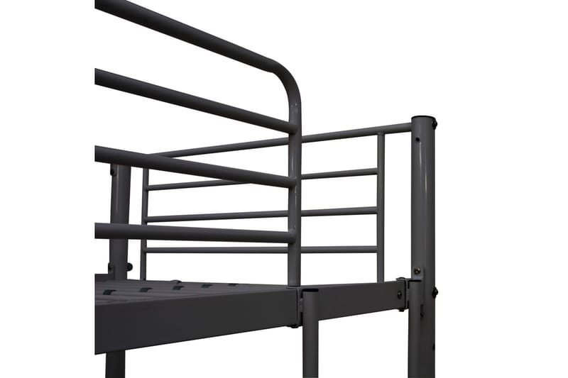 Våningssäng med bord svart metall 90x200 cm - Svart - Möbler - Sovrum - Sängar - Våningssängar & loftsängar