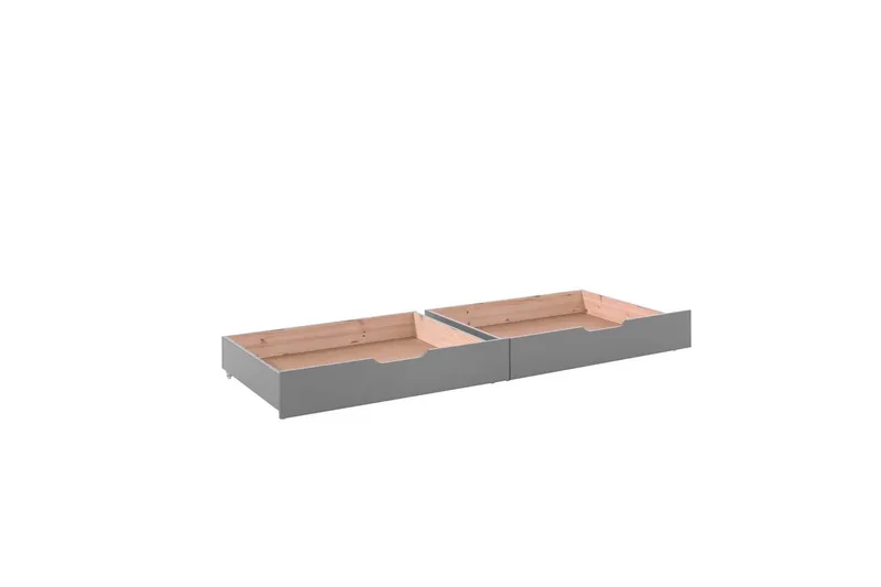 Våningssäng Pino Set med 2 Lådor Grå, 180 cm - Grå, 180 cm - Möbler - Sovrum - Sängar - Våningssängar & loftsängar