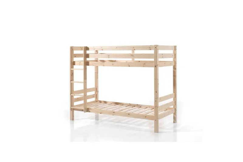 Våningssäng Pino Set med 2 Lådor Naturlig, 160 cm, Naturlig, 160 cm