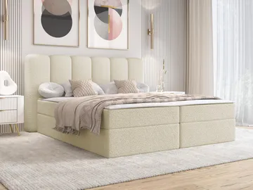 Varlen Komplett Sängpaket Kontinentalsäng med förvaring 160x200 cm - beige - Möbler - Sovrum - Sängar - Kontinentalsängar