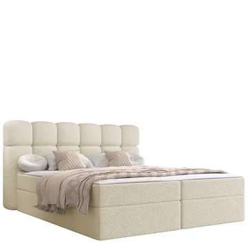 Varlen Komplett Sängpaket Kontinentalsäng med förvaring 160x200 cm Rutad