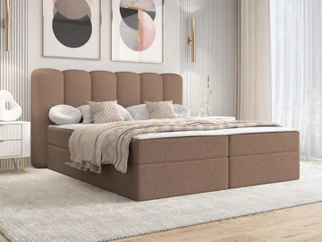 Varlen Komplett Sängpaket Kontinentalsäng med förvaring 180x200 cm - brun - Möbler - Sovrum - Sängar - Kontinentalsängar