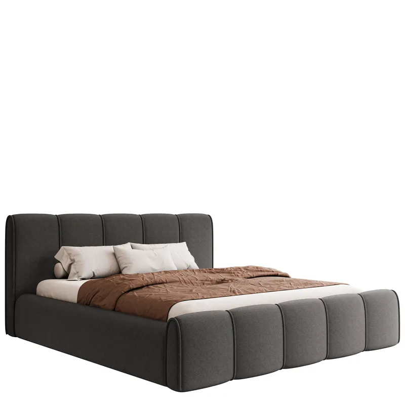 Varlinor Sängram 120x200 cm med Förvaring - Grå - Möbler - Sovrum - Sängar - Sängar med förvaring