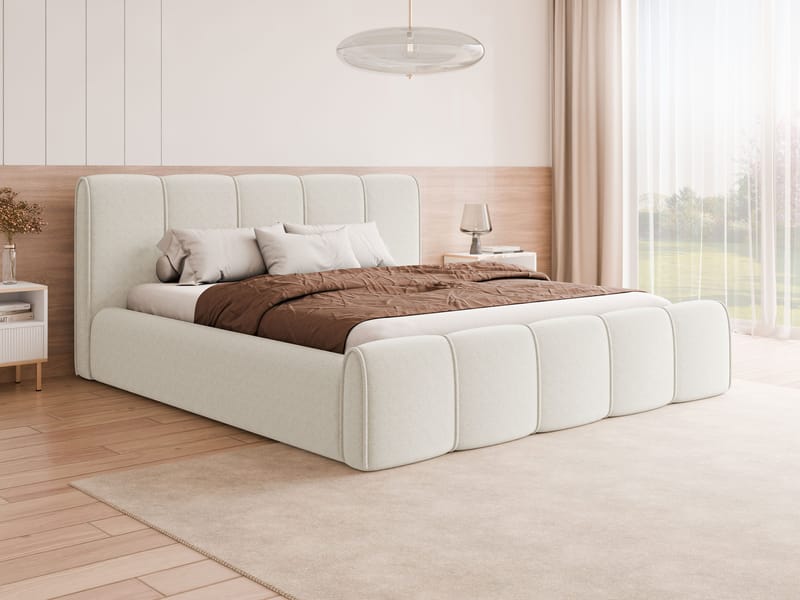 Varlinor Sängram 120x200 cm med Förvaring - Vit - Möbler - Sovrum - Sängar - Sängar med förvaring