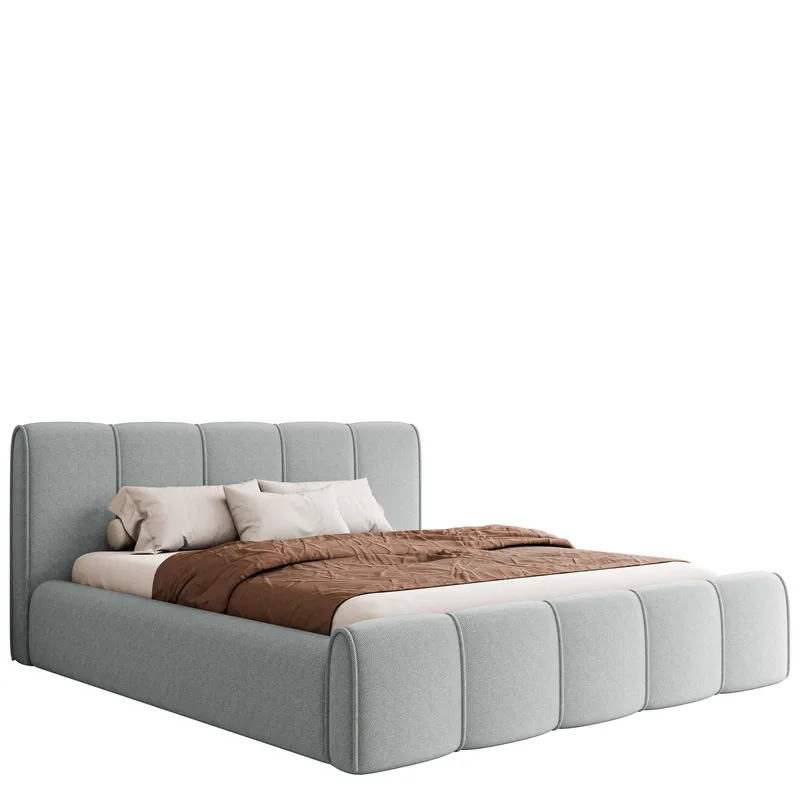 Varlinor Sängram 180x200 cm med Förvaring, Ljusgrå