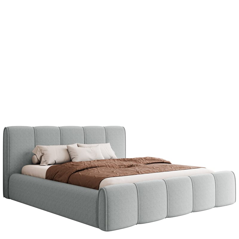 Varlinor Sängram 200x200 cm med Förvaring, Ljusgrå