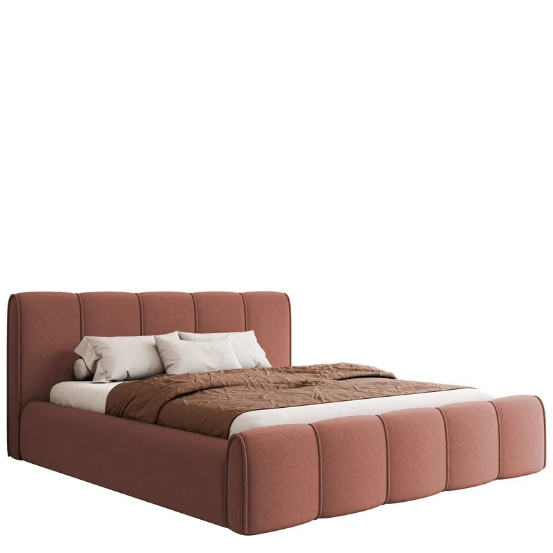 Varlinor Sängram 200x200 cm med Förvaring, Rosa