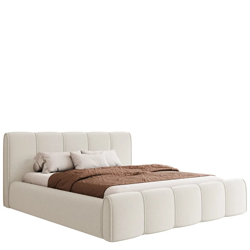 Varlinor Sängram 200x200 cm med Förvaring, Vit