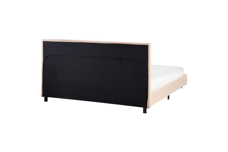 Vattensäng Albi - Beige, svart/Bouclé, 140x200 cm - Möbler - Sovrum - Sängar - Dubbelsängar