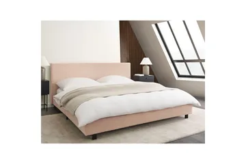 Vattensäng Albi - Beige, svart/Bouclé, 180x200 cm - Möbler - Sovrum - Sängar - Dubbelsängar