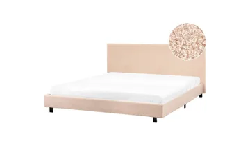 Vattensäng Albi - Beige, svart/Bouclé, 180x200 cm - Möbler - Sovrum - Sängar - Dubbelsängar