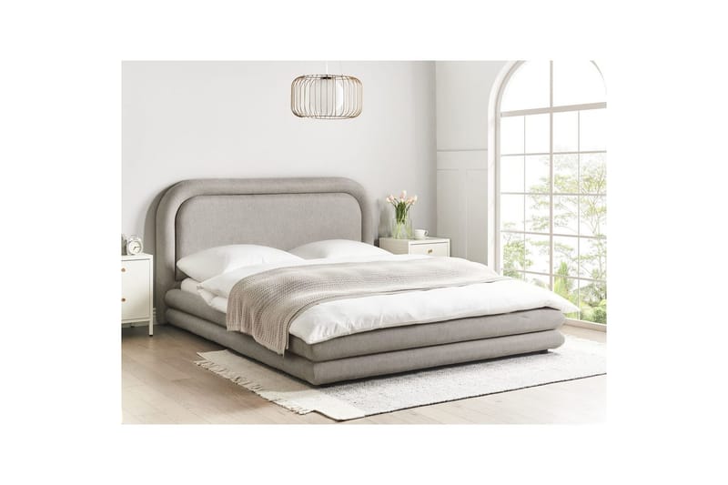 Vattensäng Lavardens - Taupe, svart, 160x200 cm - Möbler - Sovrum - Sängar - Dubbelsängar