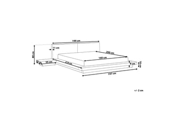 Vattensäng med tillbehör 160 x 200 cm vit LESSING - Vit - Möbler - Sovrum - Sängar - Dubbelsängar