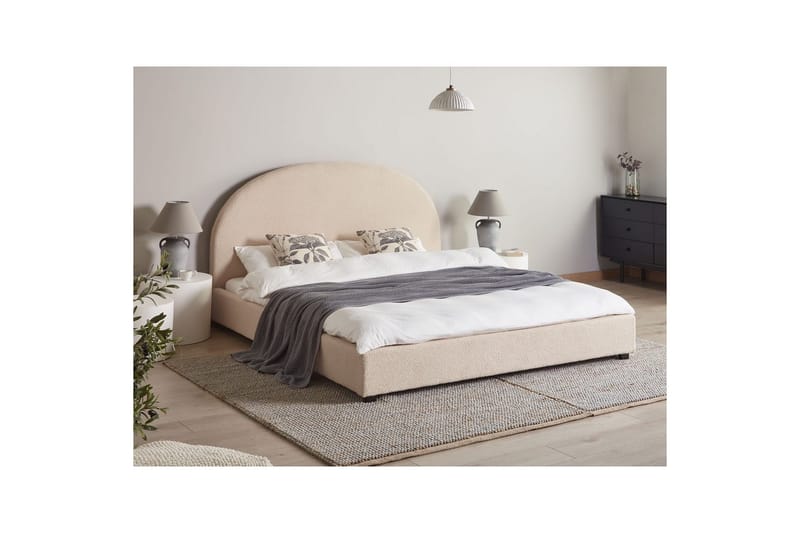 Vattensäng Vaucluse - Beige Bouclé, 180x200 cm - Möbler - Sovrum - Sängar - Dubbelsängar