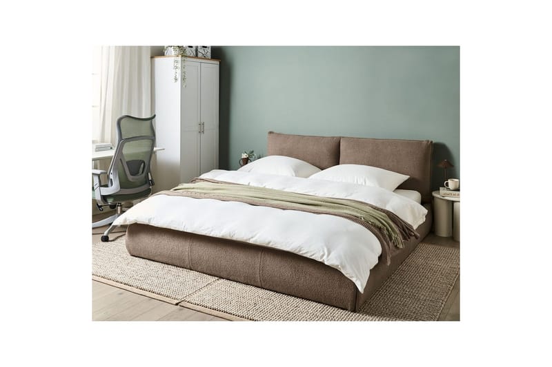 Vattensäng Vinay - Taupe/Bouclé, 180x200 cm - Möbler - Sovrum - Sängar - Dubbelsängar