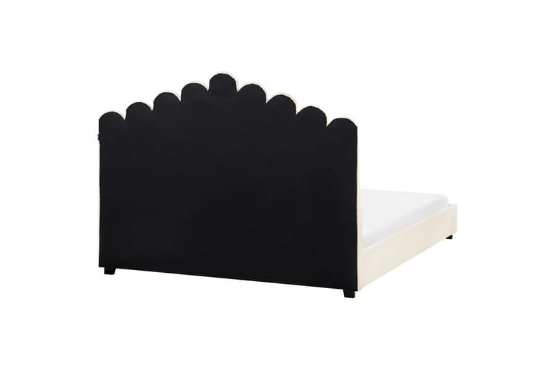 Vattensäng Vincennes - Vit, Svart, 160x200 cm - Möbler - Sovrum - Sängar - Dubbelsängar