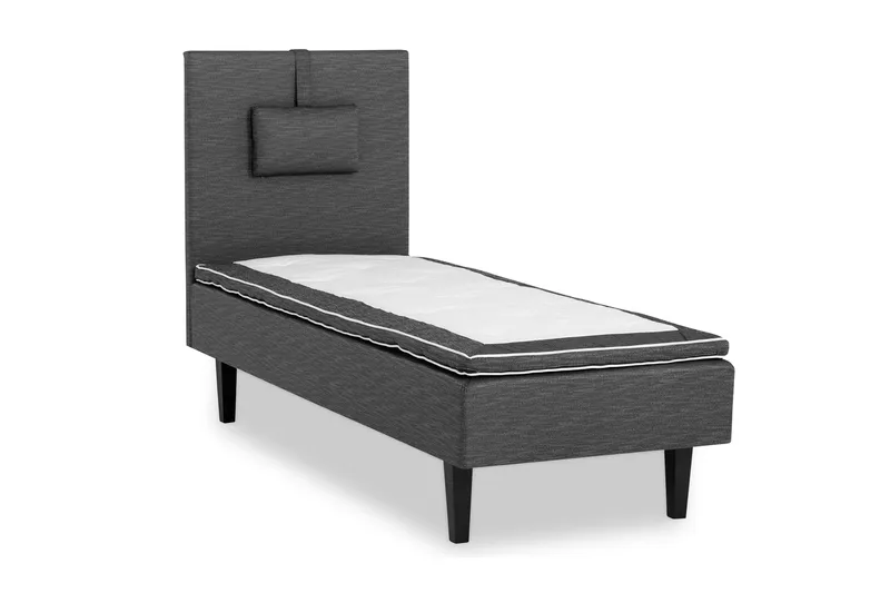 Viken Bas Ramsäng 80x200 cm Medelfast Polyeter, Grå