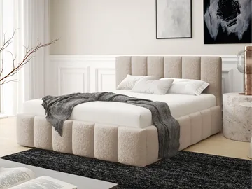 Vinvik Sängram med förvaring 180x200 cm - beige - Möbler - Sovrum - Sängram & sängstomme