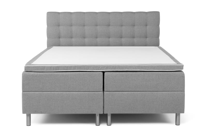 WEYBURN Sängpaket 160x200 Ljusgrå - Sängar med förvaring