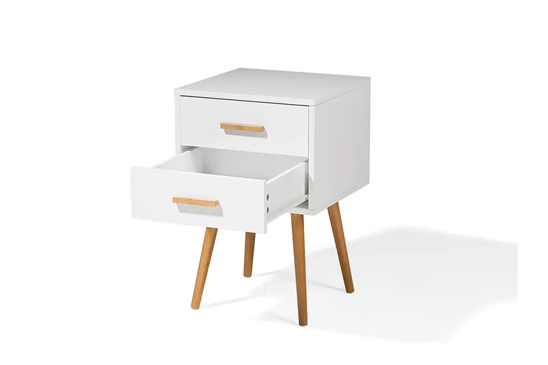 Alabama Sängbord 40 cm - Vit - Möbler - Sovrum - Sängbord