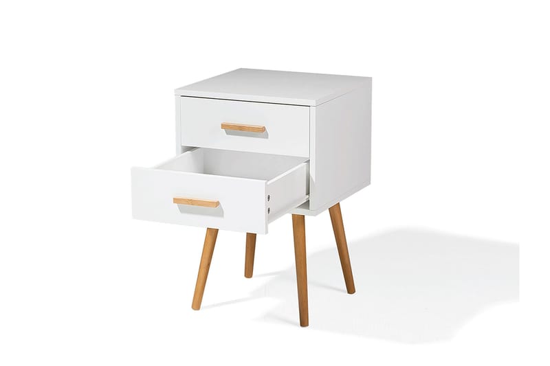 Alabama Sängbord 40 cm - Vit - Möbler - Sovrum - Sängbord