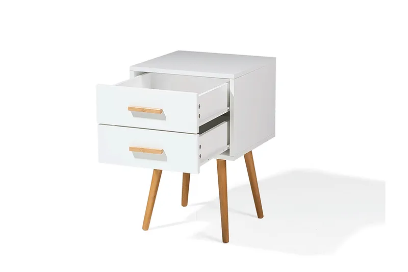 Alabama Sängbord 40 cm - Vit - Möbler - Sovrum - Sängbord
